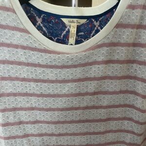 Matilda Jane Pink and White Striped Long Sleeve Top